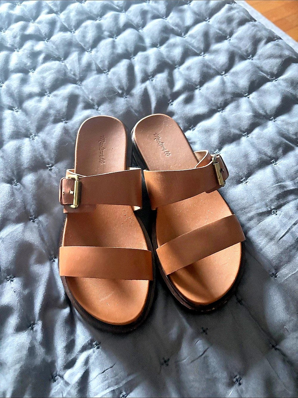 Madewell Brown Buckle Sandals Like New